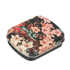 Mini Tin Box Metal Hinged Empty Tins With Lid Portable Small Storage Container