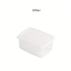 Striped Transparent Refrigerator Fresh-keeping Box with Soft Cover and Scale