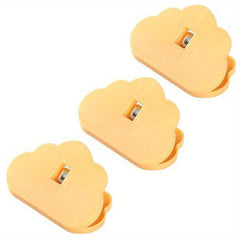 3pcs Cloud Bag Clips for Food Storage Sealing, Chip Clips, Plastic Sealer Clamps