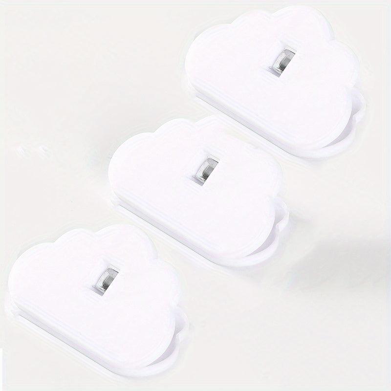 3pcs Cloud Bag Clips for Food Storage Sealing, Chip Clips, Plastic Sealer Clamps