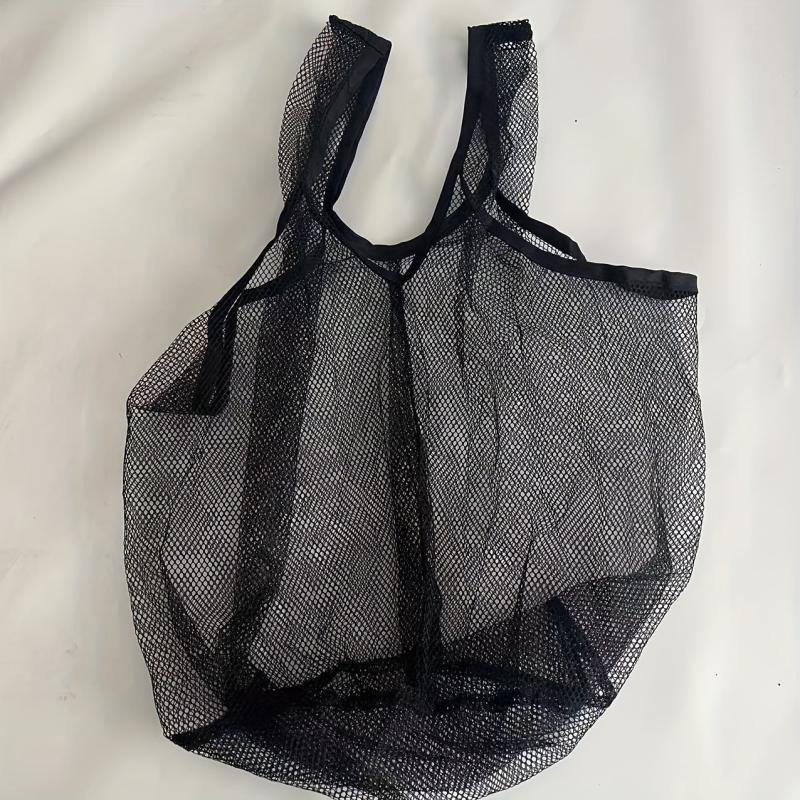 Mesh Grocery Bags Reusable Portable Beach Shopping Fruit Vegetable Storage