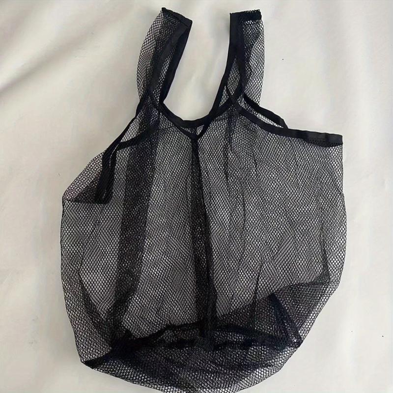 Mesh Grocery Bags Reusable Portable Beach Shopping Fruit Vegetable Storage