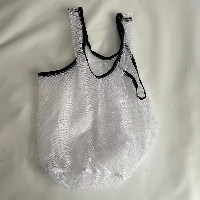 Mesh Grocery Bags Reusable Portable Beach Shopping Fruit Vegetable Storage
