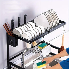 Stainless Steel Sink Drain Rack for Kitchen Storage