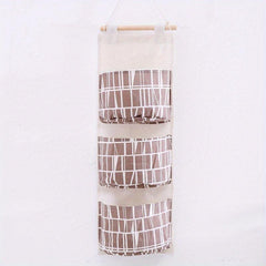 Linen Cutlery Storage Bag Hanging Fabric Sundries Storage Bag