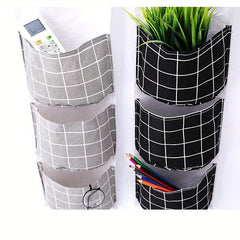 Linen Cutlery Storage Bag Hanging Fabric Sundries Storage Bag