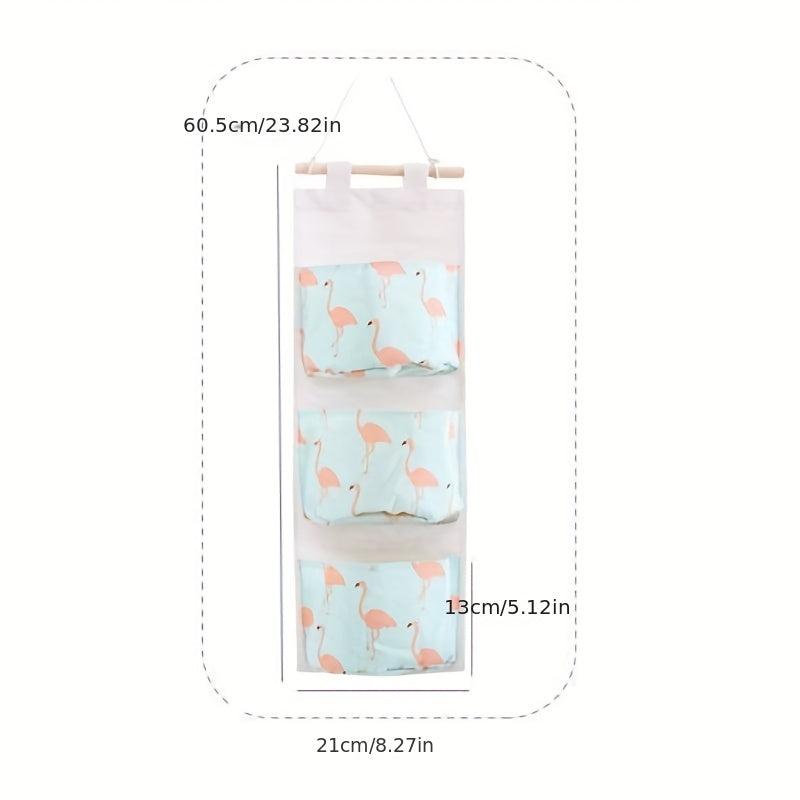 Linen Cutlery Storage Bag Hanging Fabric Sundries Storage Bag