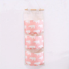 Linen Cutlery Storage Bag Hanging Fabric Sundries Storage Bag