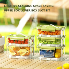 2pcs 70oz Outdoor Portable Food Box Sealed Fresh keeping Box