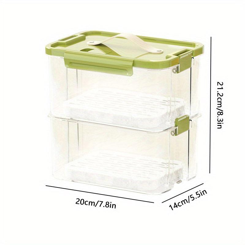 2pcs 70oz Outdoor Portable Food Box Sealed Fresh keeping Box