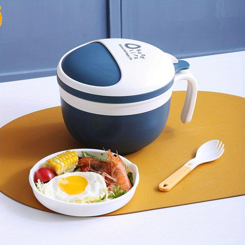 Insulated Lunch Box For Office Workers Divided Microwave Bento Box Leakproof