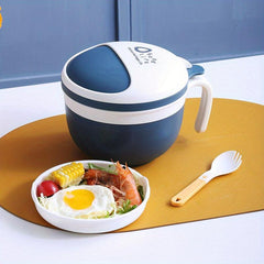 Insulated Lunch Box For Office Workers Divided Microwave Bento Box Leakproof