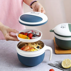 Insulated Lunch Box For Office Workers Divided Microwave Bento Box Leakproof