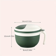 Insulated Lunch Box For Office Workers Divided Microwave Bento Box Leakproof