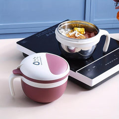 Insulated Lunch Box For Office Workers Divided Microwave Bento Box Leakproof