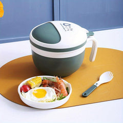 Insulated Lunch Box For Office Workers Divided Microwave Bento Box Leakproof