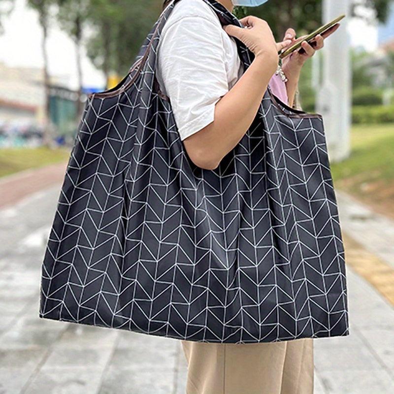 1pc Folding Reusable Grocery Bags Extra Large Capacity Eco Friendly Shopping Bag