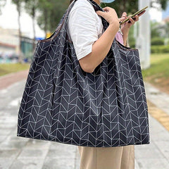 1pc Folding Reusable Grocery Bags Extra Large Capacity Eco Friendly Shopping Bag