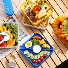 Portable Lunch Bento Box Salad Bowl with Tableware Leakproof Food Container