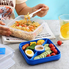 Portable Lunch Bento Box Salad Bowl with Tableware Leakproof Food Container