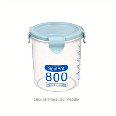 1Pc Food Storage Containers Candy Jars With Lids Transparent