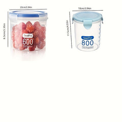 1Pc Food Storage Containers Candy Jars With Lids Transparent