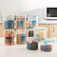 1Pc Food Storage Containers Candy Jars With Lids Transparent