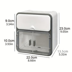 Wall Mounted Tissue Box for Toilet Waterproof Lightweight