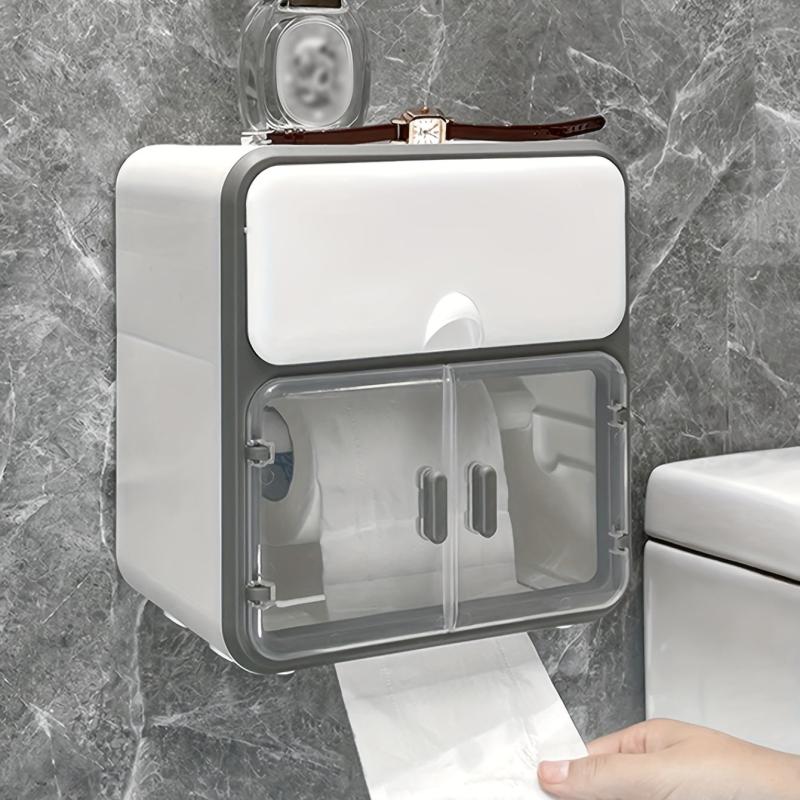 Wall Mounted Tissue Box for Toilet Waterproof Lightweight