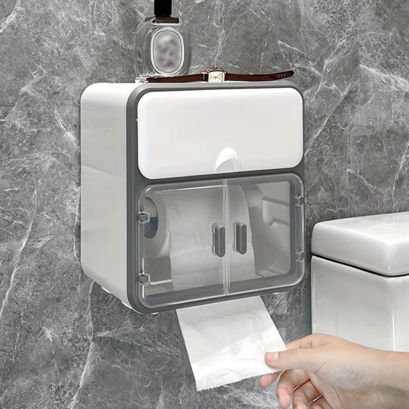 Wall Mounted Tissue Box for Toilet Waterproof Lightweight