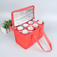 Portable Lunch Cooler Bag with Folding Insulation - Outdoor Food Thermal Bag