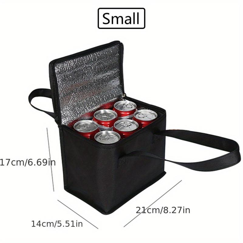 Portable Lunch Cooler Bag with Folding Insulation - Outdoor Food Thermal Bag