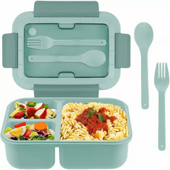 Large Capacity Bento Box 1500ml with Spoon & Fork, Back to School Lunch Box