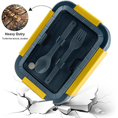 Large Capacity Bento Box 1500ml with Spoon & Fork, Back to School Lunch Box