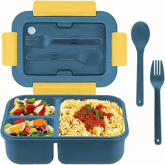 Large Capacity Bento Box 1500ml with Spoon & Fork, Back to School Lunch Box