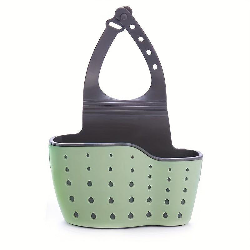 Kitchen Sink Rack Soap Brush Sponge Drainage Silicone Storage Basket