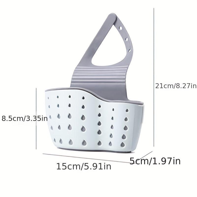 Kitchen Sink Rack Soap Brush Sponge Drainage Silicone Storage Basket
