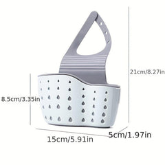Kitchen Sink Rack Soap Brush Sponge Drainage Silicone Storage Basket