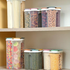 Airtight Food Storage Container Candy Jars With Lid Biscuit Tea Can