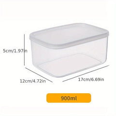 Stackable Refrigerator Organizer Bins with Lids Clear Plastic Food Storage
