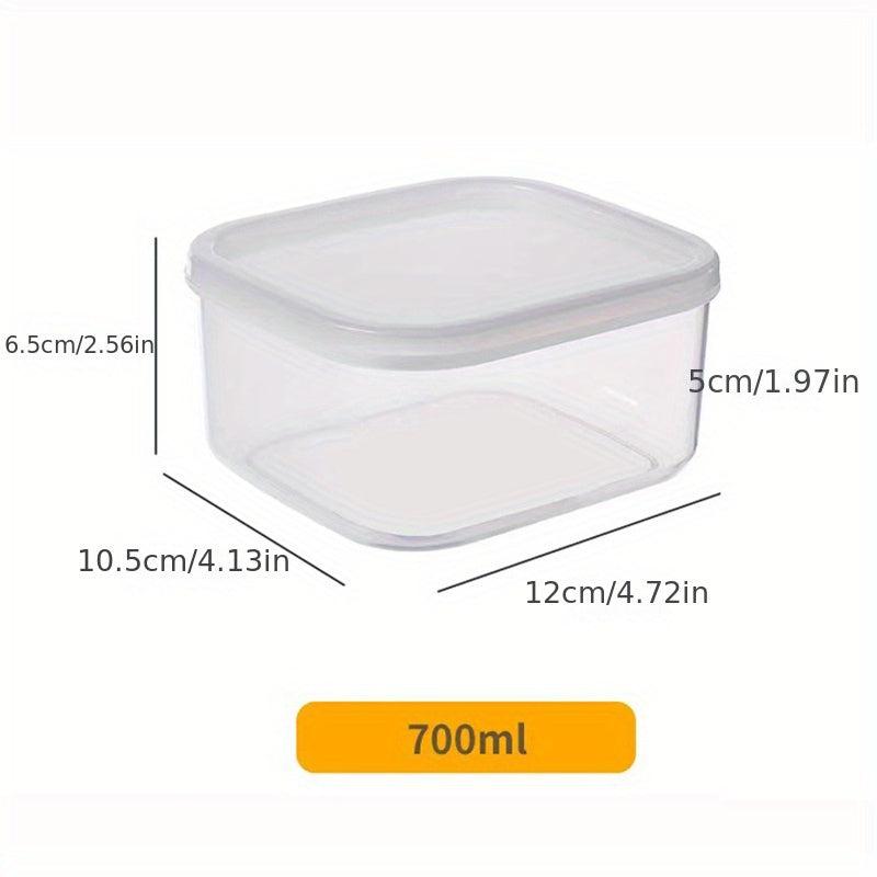 Stackable Refrigerator Organizer Bins with Lids Clear Plastic Food Storage