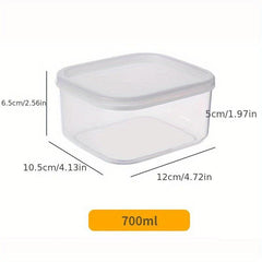 Stackable Refrigerator Organizer Bins with Lids Clear Plastic Food Storage