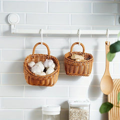 Portable Woven Basket for Kitchen Wall and Home Decor