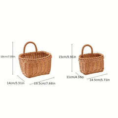 Portable Woven Basket for Kitchen Wall and Home Decor