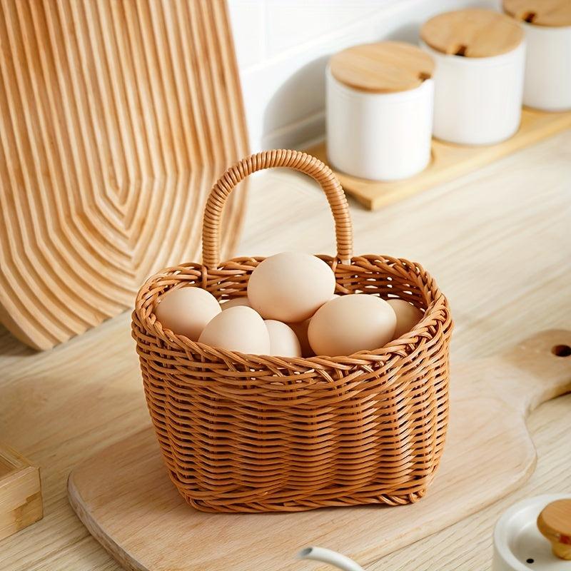 Portable Woven Basket for Kitchen Wall and Home Decor