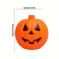 1pc Halloween Candy Box Pumpkin Shaped Plastic Funny Box Candyjar With Lid
