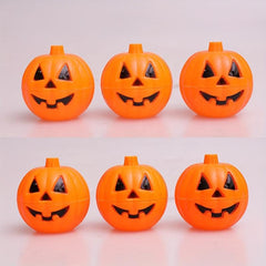 1pc Halloween Candy Box Pumpkin Shaped Plastic Funny Box Candyjar With Lid