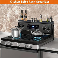 Stove Top Storage Shelf Magnetic Spice Rack Organizer