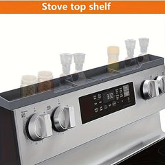 Stove Top Storage Shelf Magnetic Spice Rack Organizer