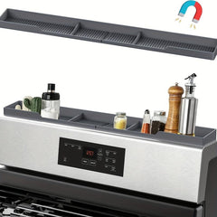 Stove Top Storage Shelf Magnetic Spice Rack Organizer